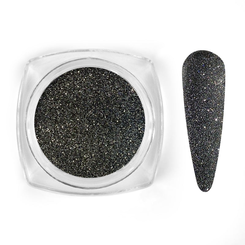 Black sparkle glitter